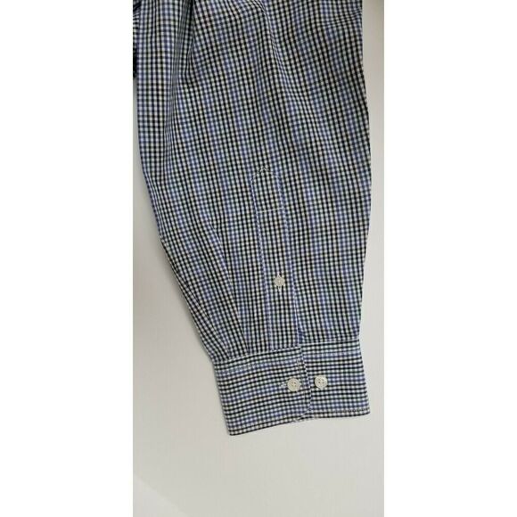 Men's Southern Pines Plaid Long Sleeve Casual/Business/Golf Shirt Color Blue XXL - Picture 7 of 7